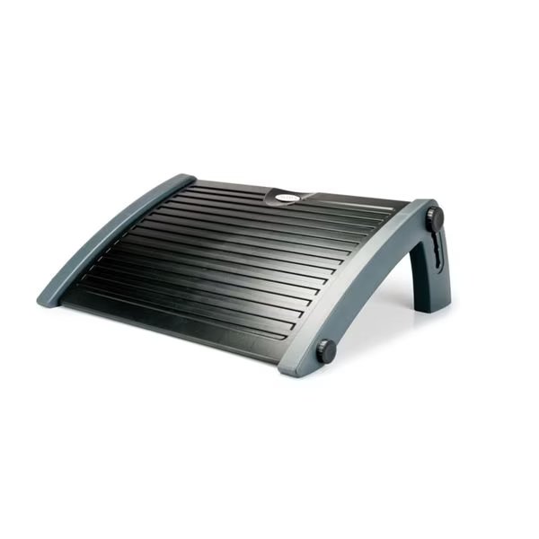 Sleek Footrest, 4 Angle Adjustments At 10°/15°/20°/25°, Black/Gray, Aidata, Mfr#: FR-1001G